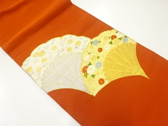 花模様織出し名古屋帯